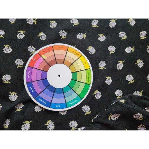 J Jill Womens Top Extra Large Tee Pima Shirttail Daisies Black Cotton FLO365E - Picture 7 of 9